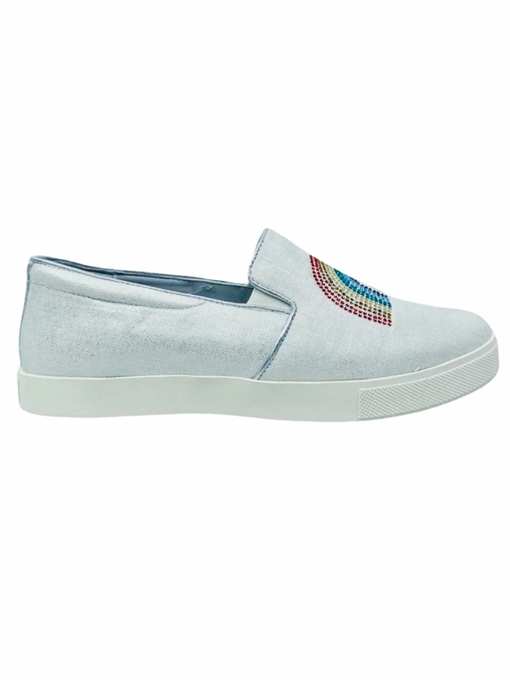 Katy Perry The Kerry Canvas Rainbow Slip-On Sneakers - Size 7.5W